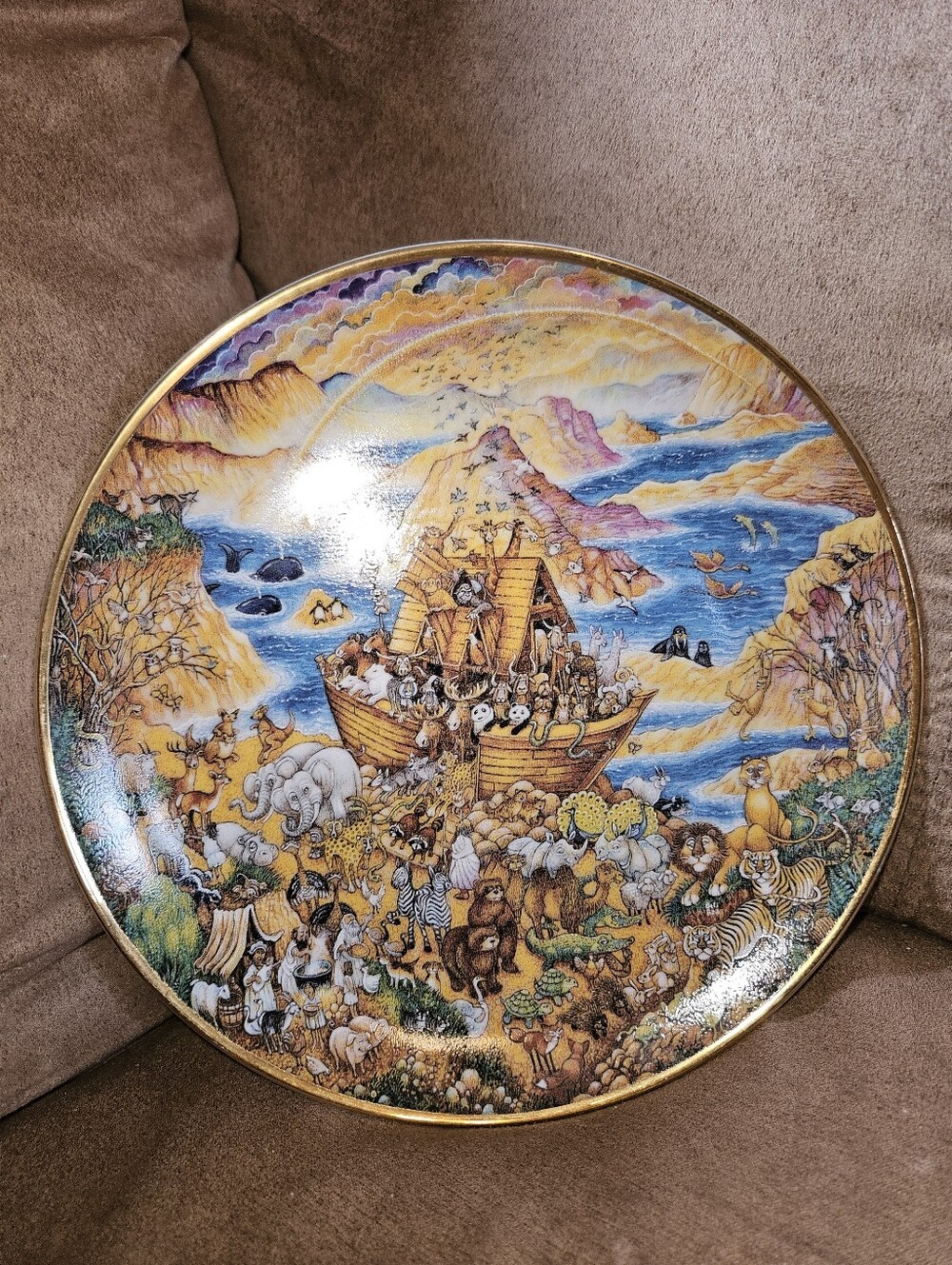 Franklin Mint Two By Two Limited Edition Plate